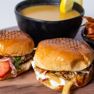 Beef Bun + Chicken Bun + Lentil Soup