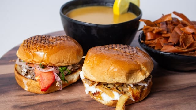 Beef Bun + Chicken Bun + Lentil Soup.