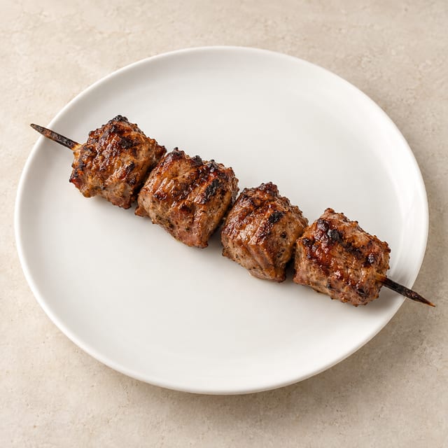 Lamb Kebab Skewer.