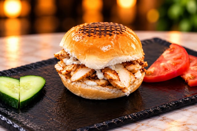 Chicken Shawama Bun.