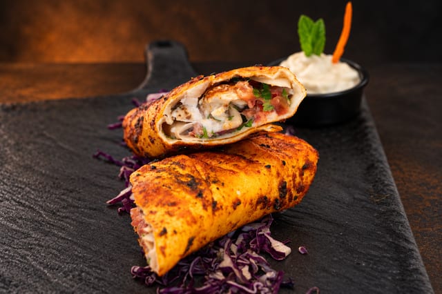 Chicken Kabab Wrap.
