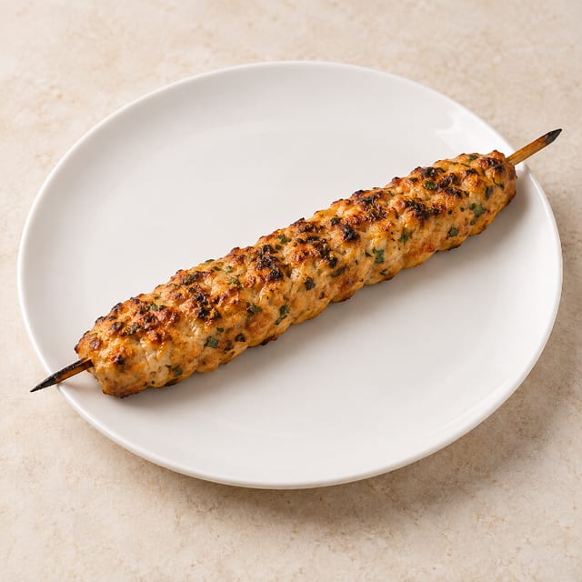Chicken kofta Skewer.